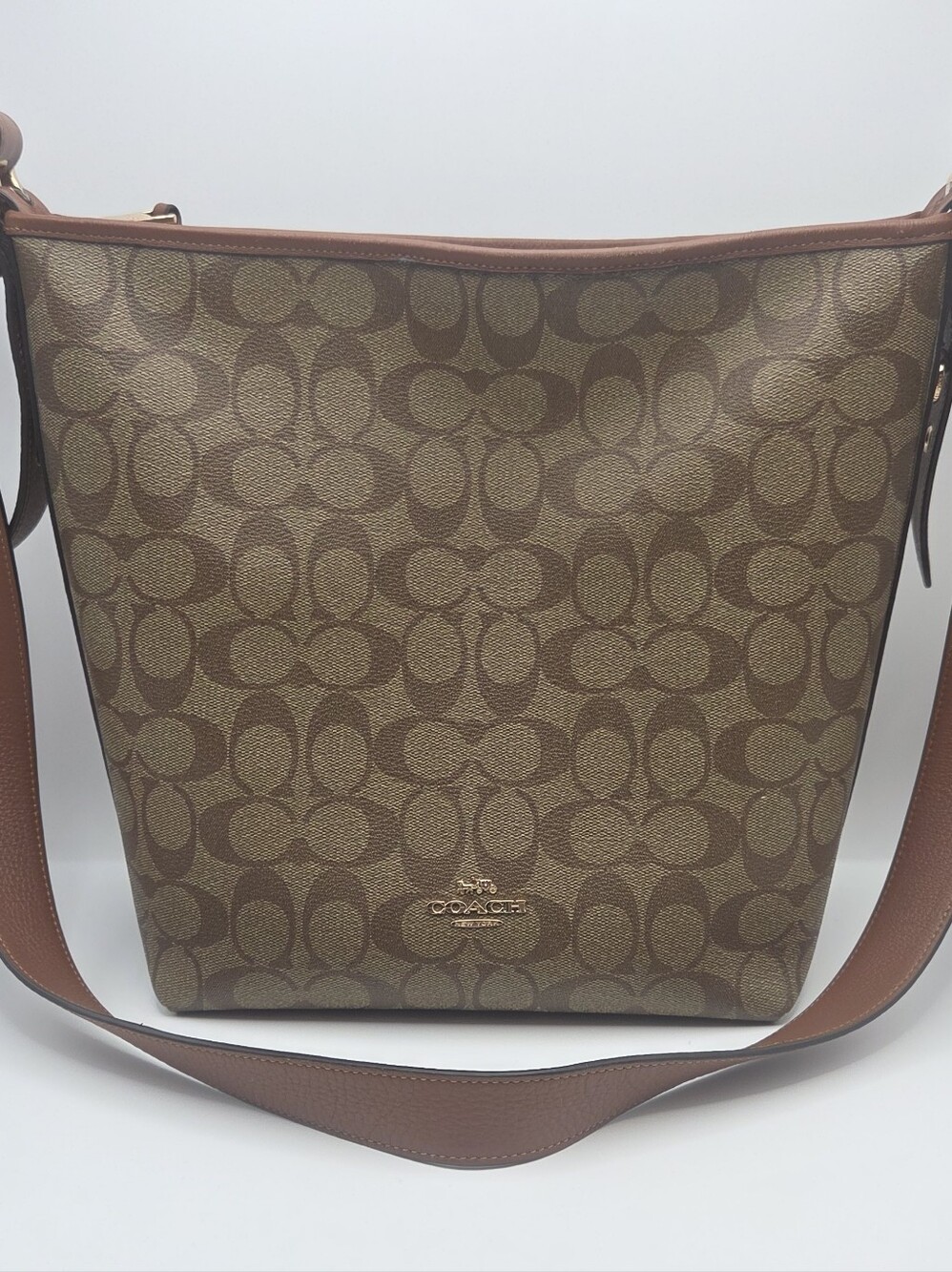 Coach Val Duffle In Signature Canvas